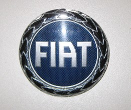 Fiat Typ-Embleme vorne  * blau